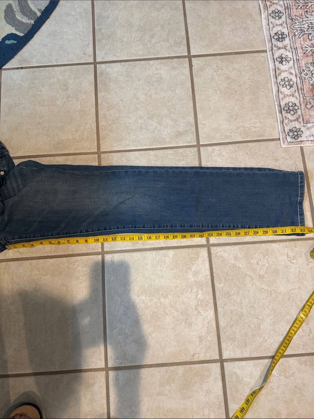 Straight Leg Women's Jeans in Dark Blue - Classic Fit - Picture 7 of 9